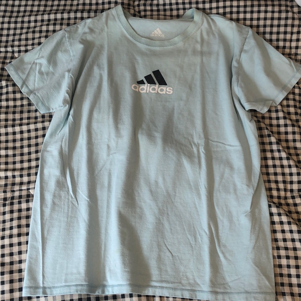 Light blue adidas shirt